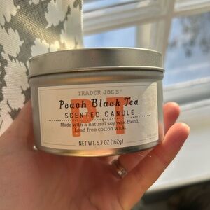 Trader Joe's Peach Black Tea Scented Candle